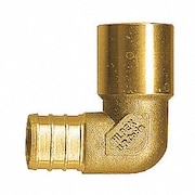 AMERICAN IMAGINATIONS 1 in. x 1 in. Lead Free Brass Pex 90 Elbow AI-35152